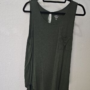 Market & Spruce Olive Green Tank Top
